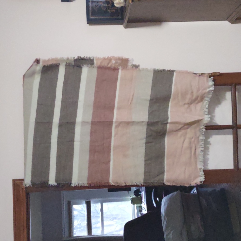 fat face brushed stripe midweight scarf